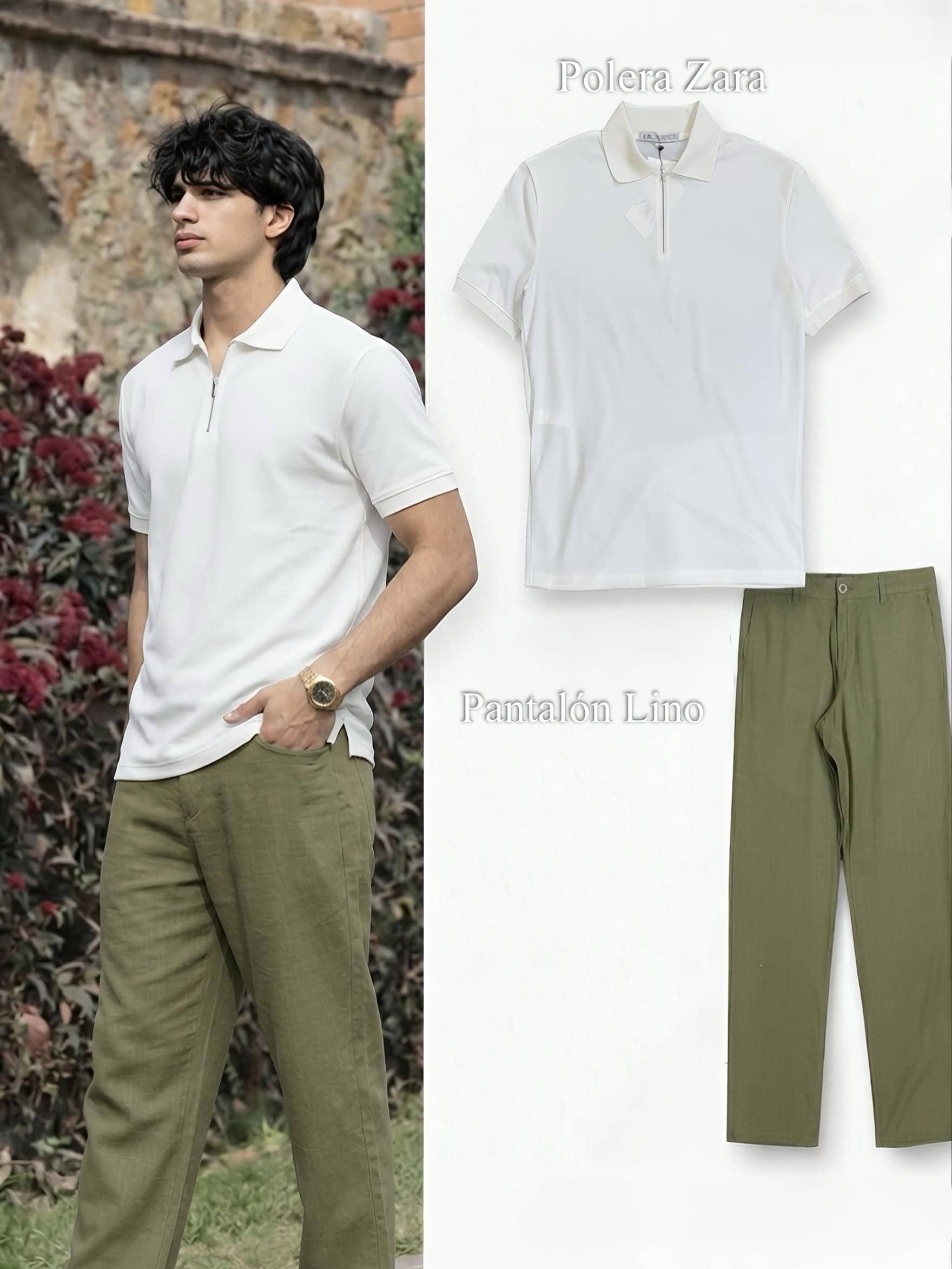 POLERA BLANCA CUELLO CIERRE